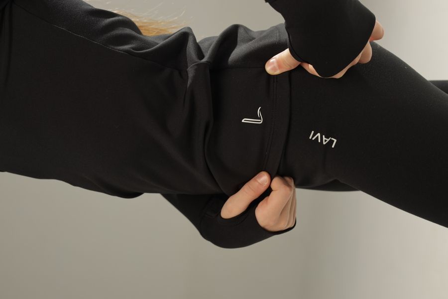 Longsleeve Sport Active, Negru, 134-140